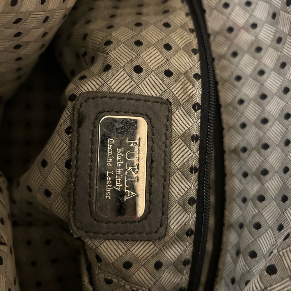 Furla Gray Leather Satchel - Picture 6 of 6